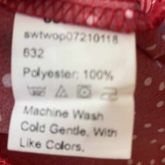 🔥NWOT Red Polkadot boho wrap skirt🔥 - Picture 6 of 6